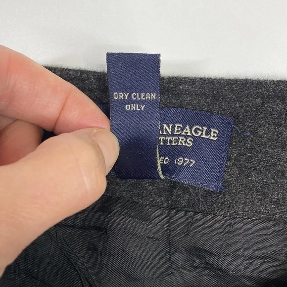 Vintage American Eagle Black Wool Blend Pencil Skirt Korea Size 8 - Picture 7 of 9